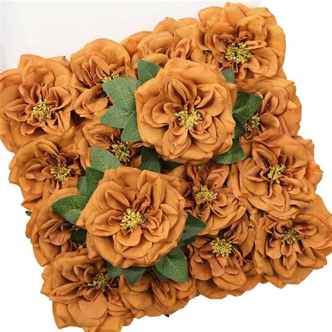 burnt orange fake flowers|burnt orange faux flowers.